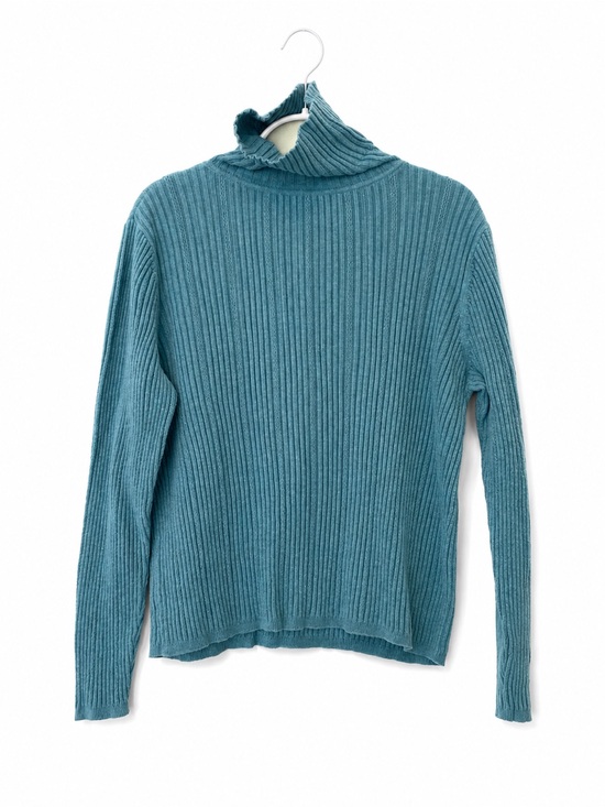 Liz Claiborne Sweaters - Liz Claiborne Teal Ribbed Turtleneck Sweater